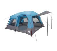 vidaXL Sofort Tent Blue 8-Person 185T Polyester with PU Coating, Adventure Tent, Quick Setup, for 4 People, Modern Camping, Uncomplicated, Ideal for Outdoor Use