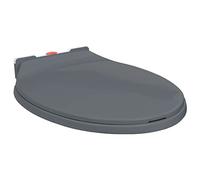 Soft-Close Toilet Seat Quick Release Grey Oval