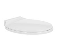 vidaXL Soft-Close Toilet Seat Light Grey Oval - Polypropylene, Easy Installation, Soft-Close Function, Scratch-, and Adjustable Hinges