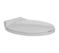 vidaXL Soft-Close Toilet Seat Light Grey Oval