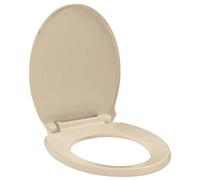 Vidaxl Soft-Close Toilet Seat Quick Release Beige Oval