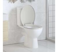 Vidaxl Soft-Close Toilet Seat White Oval