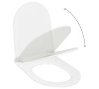 vidaXL Soft-close Toilet Seat with Quick-release Design Heavy Duty White WC