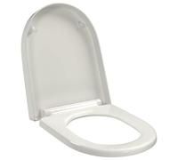 vidaXL Soft-close Toilet Seat with Quick-release Design White Square Bathroom