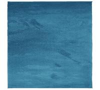 vidaXL Soft & Durable Rug - 200x200cm Low Pile Polyester Carpet, OEKO-TEX Turquoise Mat for Living Room/Bedroom/Office