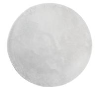 vidaXL Soft Fluffy Round Rug, Grey Area Carpet with Non-Slip Backing, Machine Washable, Suitable for Living Rooms, Bedrooms, Offices, Diameter 100cm