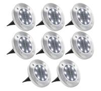 vidaXL Solar Ground Lights 8 pcs LED Lights White UK HOT