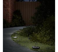 (model 5, 12 pcs) vidaXL Solar Ground Lights with Ground Spikes Solar Outdoor Light Warm White