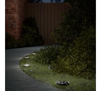 (model 2, 12 pcs) vidaXL Solar Ground Lights with Ground Spikes Solar Outdoor Light Warm White