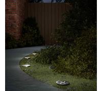 (model 3, 12 pcs) vidaXL Solar Ground Lights with Ground Spikes Solar Outdoor Light Warm White