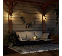 vidaXL Solar Outdoor Wall Lanterns 4 pcs White UK