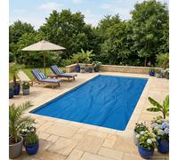 vidaXL Solar Pool Cover 1000 x 500 cm 110 μm Square PE Black and Blue