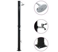 vidaXL Solar Shower Black 220 cm 20 L