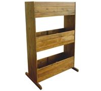 vidaXL Solid Acacia Wood 3-Tier Garden Raised Bed Outdoor Flower Raised Bed Pot