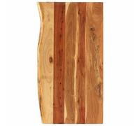 vidaXL Solid Acacia Wood Bathroom Vanity Top Wooden Sink Accessory Countertop Wo