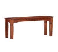 vidaXL Solid Acacia Wood Bench 110cm Dining Room Hallway Kitchen Seating Chair