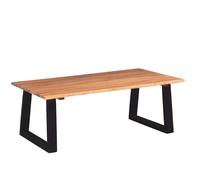 vidaXL Solid Acacia Wood Coffee Table 110cm Couch End Table Home Office Stand vi