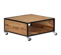 vidaXL Solid Acacia Wood Coffee Table Living Room Side Telephone Stand Desk