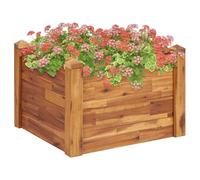vidaXL Solid Acacia Wood Garden Bed Gardening Herb Raised Bed Flower Box Pot