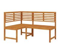 vidaXL Solid Acacia Wood Garden Corner Bench - Configurable Outdoor Seating Area - Tropical Hardwood Furniture with Unique Craftsmanship - Suitable for Garden, Balcony, and Outdoor Spaces