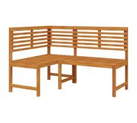 vidaXL Garden Corner Bench 140 cm Solid Acacia Wood