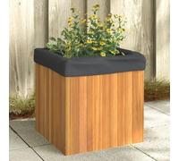 vidaXL Solid Acacia Wood Garden Planter Box - Outdoor/Indoor Square Flower Pot, Brown Finish 45x45x45cm