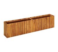 vidaXL Solid Acacia Wood Garden Raised Bed Outdoor Flower Herb Pot Container