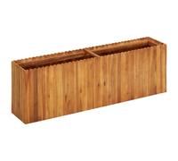 vidaXL Solid Acacia Wood Garden Raised Bed Outdoor Flower Herb Pot Container