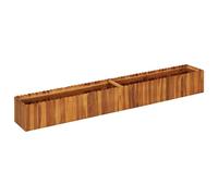vidaXL Solid Acacia Wood Garden Raised Bed Outdoor Flower Herb Pot Container