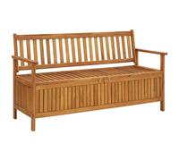 Garden Storage Bench 148 cm Solid Acacia Wood