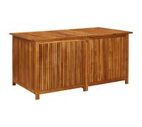 vidaXL Solid Acacia Wood Garden Storage Box Pillow Blanket Box Hallway Bench