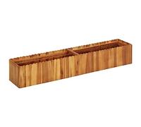 vidaXL Solid Acacia Wood Planter 150 x 30 x 25 cm