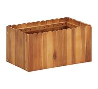 vidaXL Solid Acacia Wood Garden Raised Bed Outdoor Flower Herb Pot Container