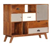 vidaXL Solid Acacia Wood Sideboard Home Drawer Cabinet Storage Organiser Unit vi