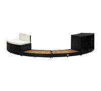 vidaXL Solid Acacia Wood Spa Surround Pool Spa Accessories Outdoor Garden Patio