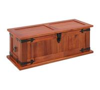 vidaXL Solid Acacia Wood Storage Chest 60x25x22cm Cabinet Trunk Organiser Box