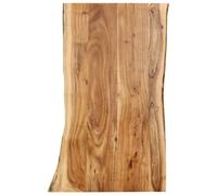 vidaXL Solid Acacia Wood Tabletop 100x(50-60)x2.5cm Table Replacement Top