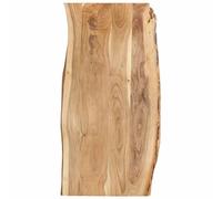 vidaXL Solid Acacia Wood Tabletop 118x(50-60)x2.5cm Table Replacement Top