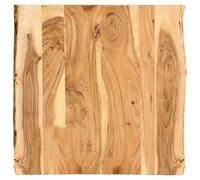 vidaXL Solid Acacia Wood Tabletop 58x(50-60)x2.5cm Dining Table Replacement