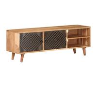vidaXL Solid Acacia Wood TV Cabinet Wooden Hifi Table Stereo Cabinet Lowboard