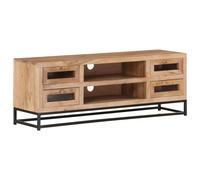 Vidaxl Tv Cabinet 110X30X40 Cm Solid Acacia Wood, Brown