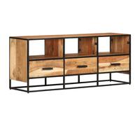 vidaXL Solid Acacia Wood TV Cabinet Wooden Lowboard Stereo Plasma Hifi Cabinet