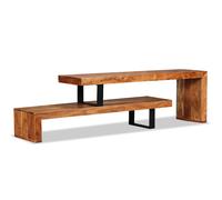 vidaXL Solid Acacia Wood TV Stand Unit Side Cabinet Sideboard Removable Top