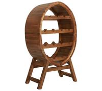vidaXL Solid Acacia Wood Wine Rack 13 Bottles Drink Storage Holder Cabinet vidaX