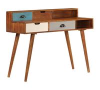 vidaXL Solid Acacia Wood Writing Desk Home Office Computer Table Workstation