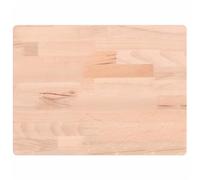 vidaXL Solid Beech Wood Chopping Board - Durable Kitchen Cutting Board, Versatile Cheese Serving Tray - Easy to Clean, Rounded Corners, Beautiful Grains