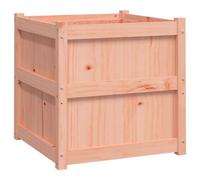 vidaXL Solid Douglas Wood Outdoor Garden Planter - Square Patio Plant Pot for Outdoor Gardening, Vegetables and Flowers