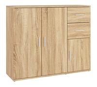 (sonoma oak) vidaXL Sideboard 91x29.5x75 cm Engineered Wood Storage Cabinet Multi Colours