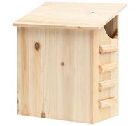 vidaXL Solid Firwood Bat House Garden Wooden Wildlife Nesting Habitat House
