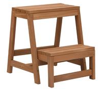 vidaXL Solid Firwood Foldable Step Stool Home Furniture Ladder Scaffolding Stabl